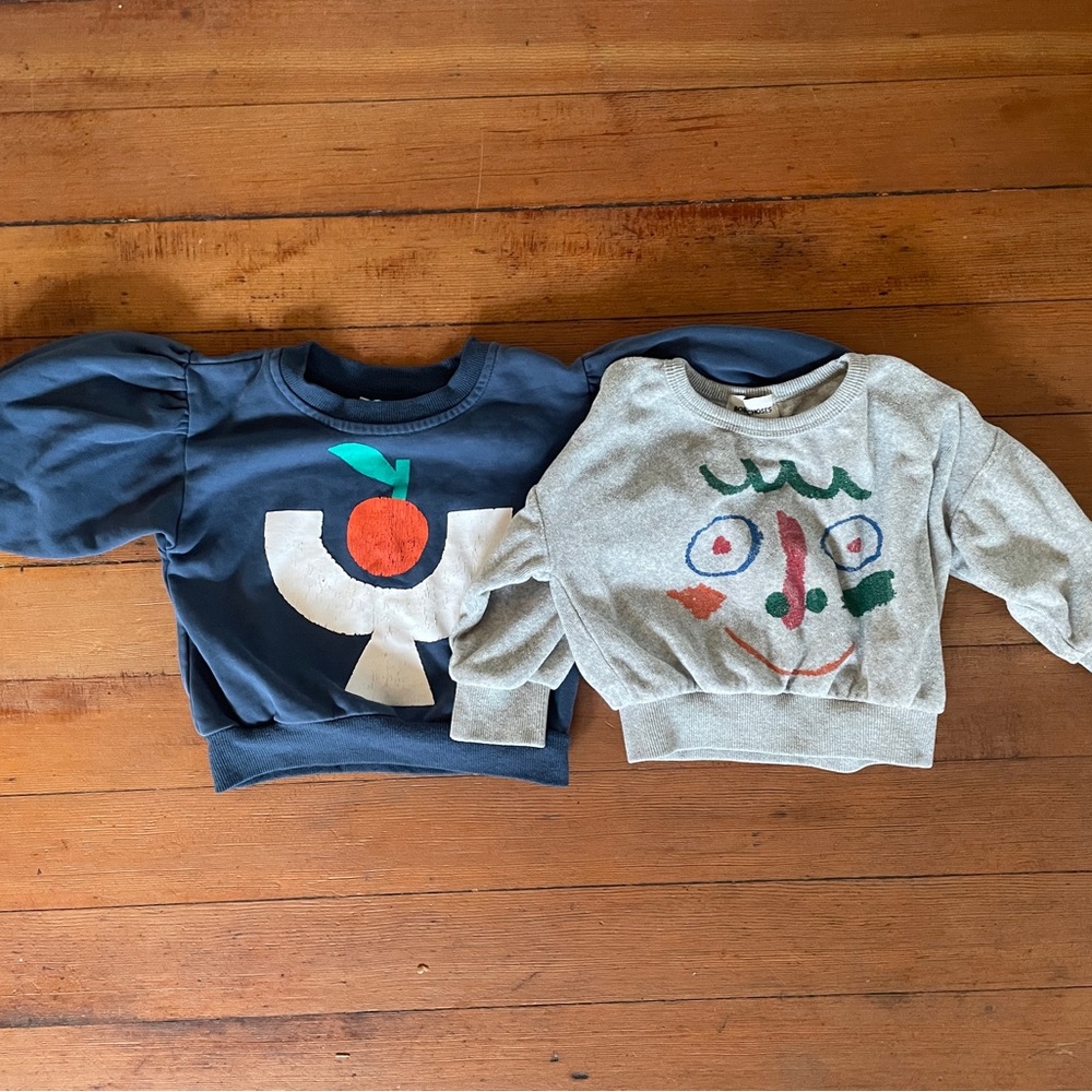 Pair of Bobo Choses Crewnecks